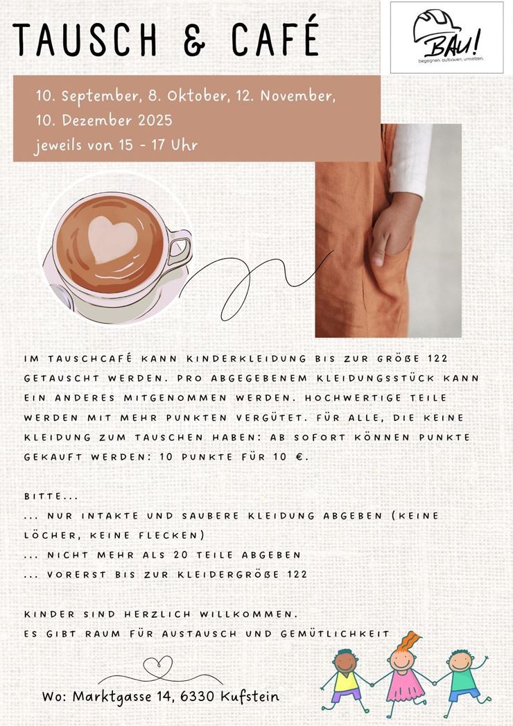 Kinder Kleider Tauschmarkt : Tausch & Café