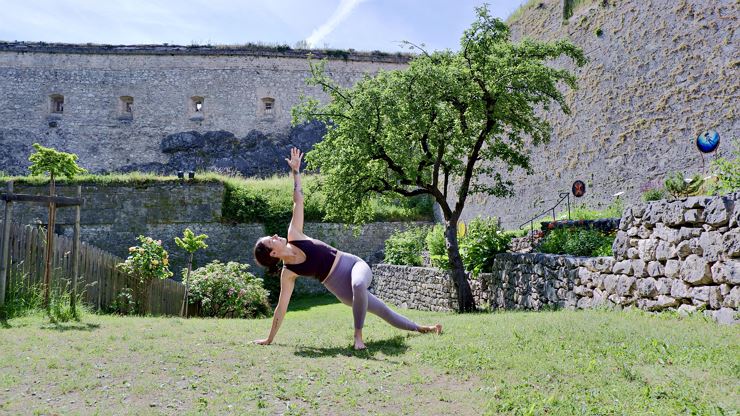 Yoga auf der Festung